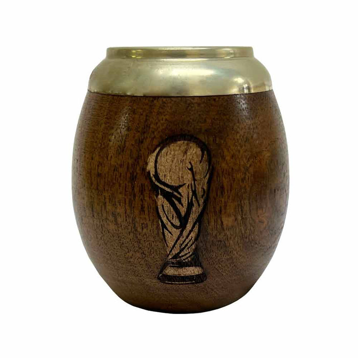 Algarrobo Mate Gourd Yerba Cup Argentina Bombilla Straw Messi Handmade Carved