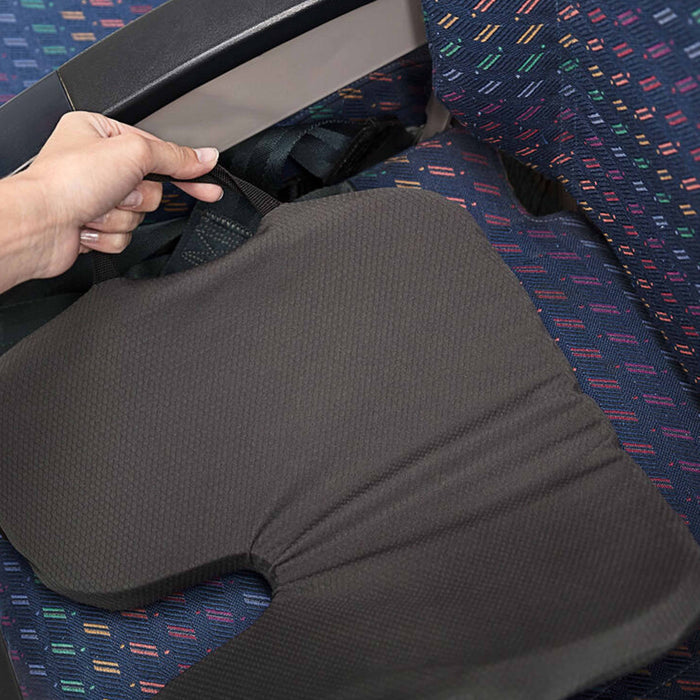 2 Pc Travelon Gel Seat Cushion Pillow Honeycomb Lumbar Support Travel Car Office
