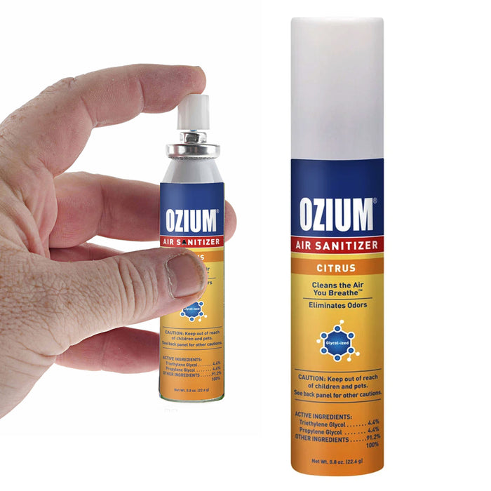 1 Ozium Air Sanitizer Freshener Clean Odor Eliminator Citrus Scent Aroma 0.08oz