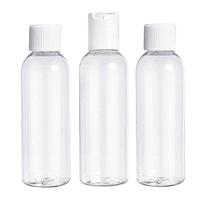 3 Pc Empty Travel Bottles Toiletry Liquid Lotion Makeup Cosmetic Containers 60mL