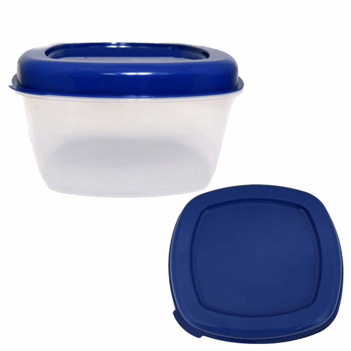 6 Pc 5L Large Food Storage Container Microwaveable Plastic Bowl W/ Lid Freezer