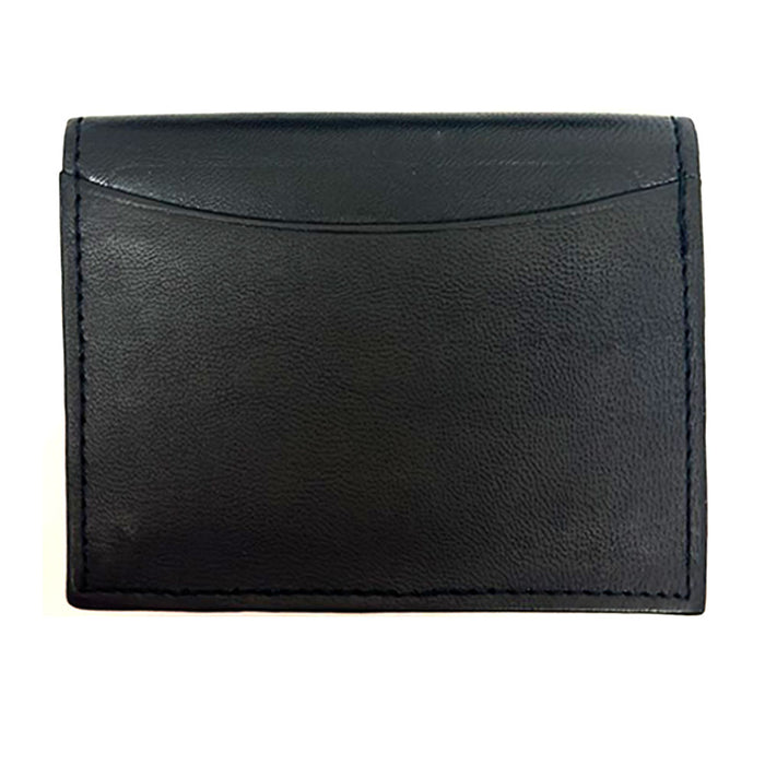 1 Genuine Leather RFID Wallet Card Holder Id Credit Blocking Money Mens Black