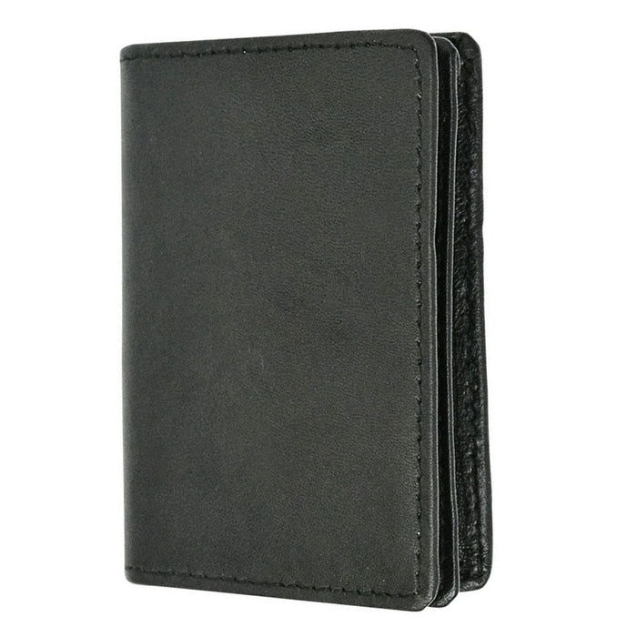 1 Genuine Leather Bifold Wallet Minimalist Men RFID Blocking Slim Holder Black