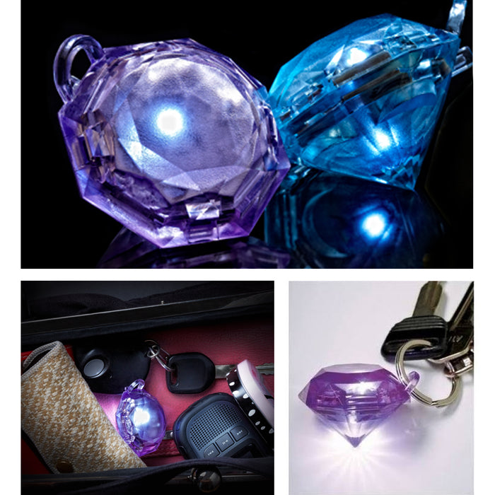 1 GlitzSee Motion Activated Purse Light Gem Diamond Key Finder Handbag Keychain