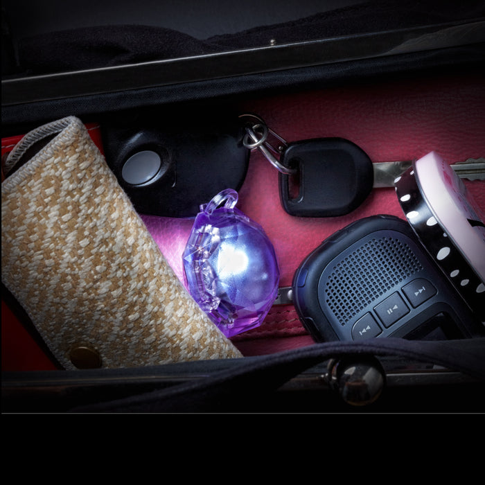 1 GlitzSee Motion Activated Purse Light Gem Diamond Key Finder Handbag Keychain