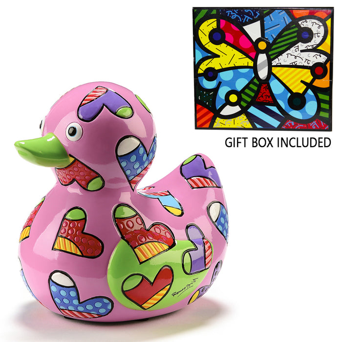 Romero Britto Limited Edition Duck Collectible Figurine Novelty Design Gift Box