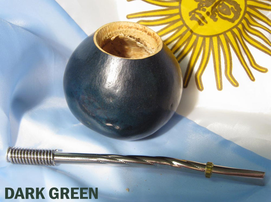 Argentina Mate Gourd Stainless Steel Bombilla Straw Tea Cup Herbal Healthy 3333