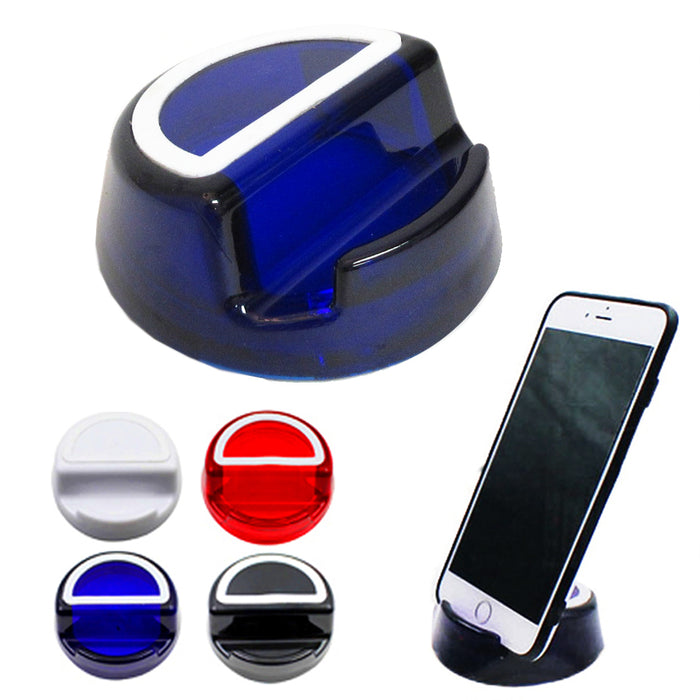1PC Cell Phone Stand Holder Cradle Dock iPhone Android Round Mount Silicone Grip