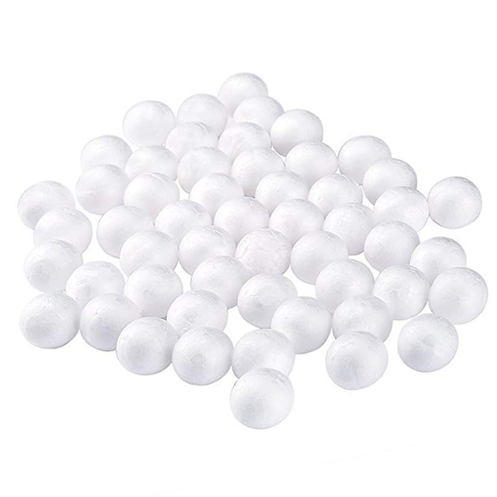 120 Pack White Polystyrene Foam Balls 3/4" Arts Crafts DIY School Home Projects