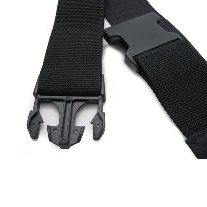 Work Belt 2-inch Heavy Duty Poly Web Side Release Buckle Pouch Tool Holder Black