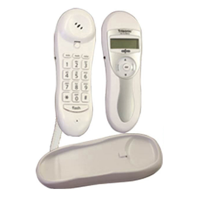 Corded Slim Line Phone Caller ID 90 Memory Office Desk and Wall Mount Telephone