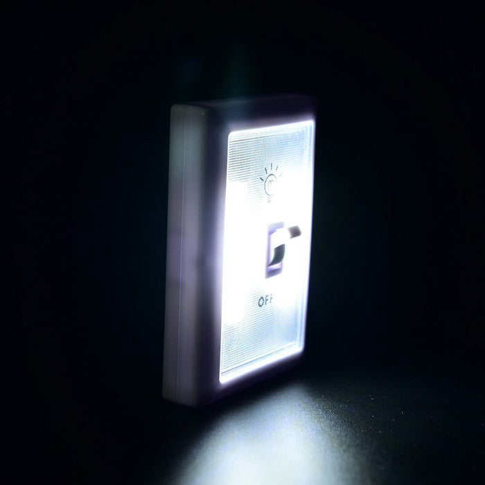 1 COB Light Switch Lamp Wireless Closet Night Wall Lights Battery Operated LED