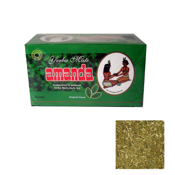 Amanda Mate Cocido 50 Herbal Tea Bags Yerba Argentina Green Detox Healthy Diet !