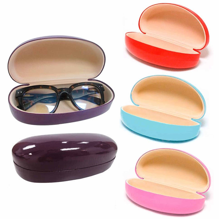 2 Pack Sunglasses Hard Case Eye Glasses Clam Shell Eyeglasses Box Large Holder