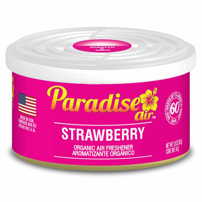 1 Paradise Organic Air Freshener Strawberry Scent Fiber Can Home Fragrance Aroma