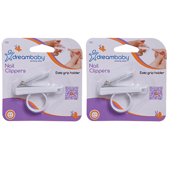2 Pc Dreambaby Baby Finger Toe Nail Clippers Grooming Grip Cutter Clip Essential