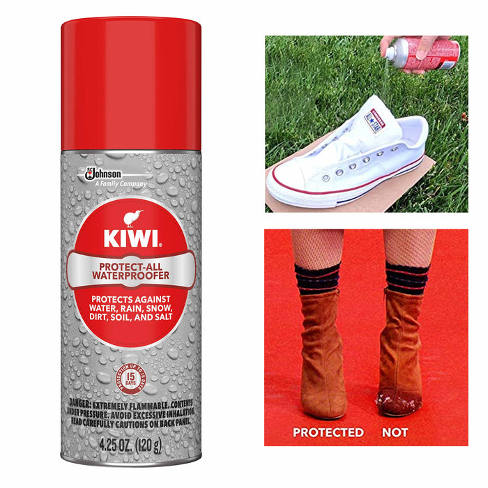 1 KIWI Protect All Weather Proofer Leather & Fabric Footwear Shoes Boots 4.25 Oz