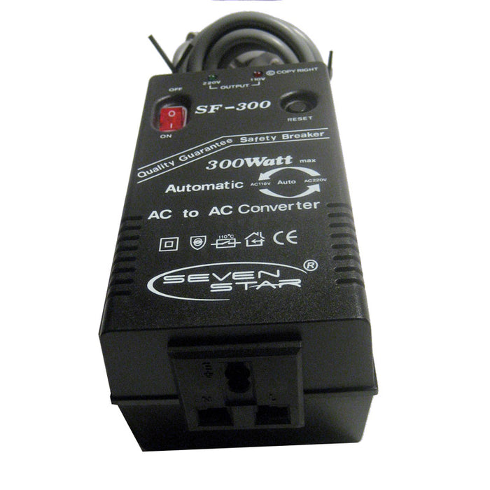 300W Automatic Transformer Adapter Plug Converter Watt Volt 110v/220v 220v/110v