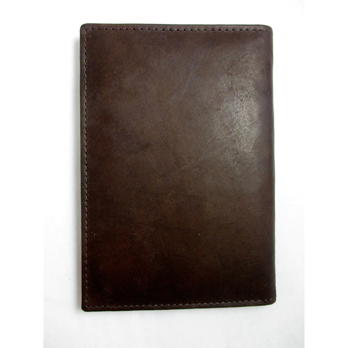 Brown Usa Leather Passport Holder Deboss Us Emblem Cover Case Wallet Card Travel