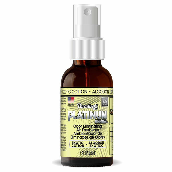 1 Paradise Platinum Air Freshener Spray Odor Eliminator Fragrance Scent Cotton