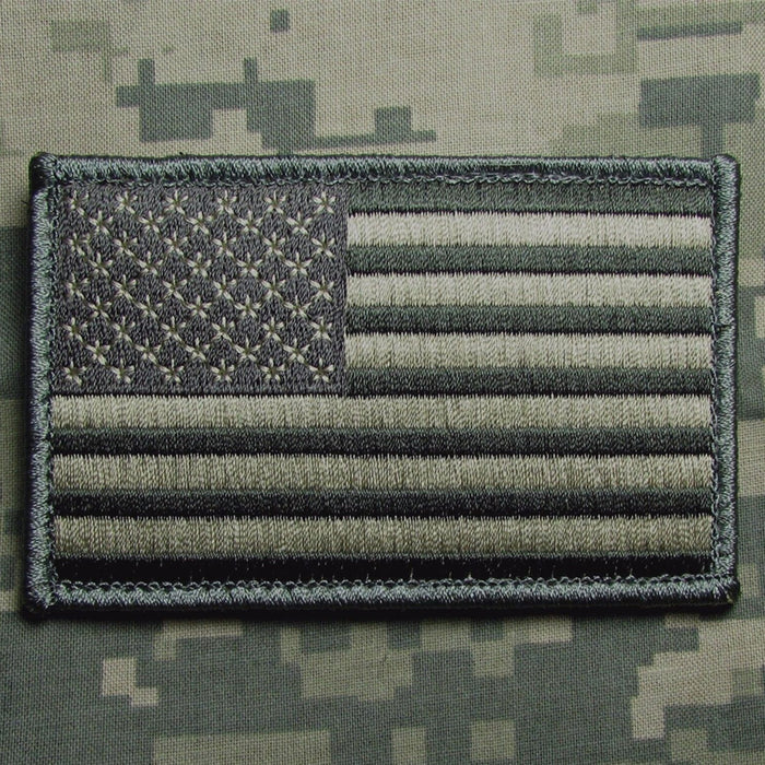 1 USA AMERICAN FLAG TACTICAL US ARMY MORALE MILITARY BADGE ACU LIGHT HOOK PATCH
