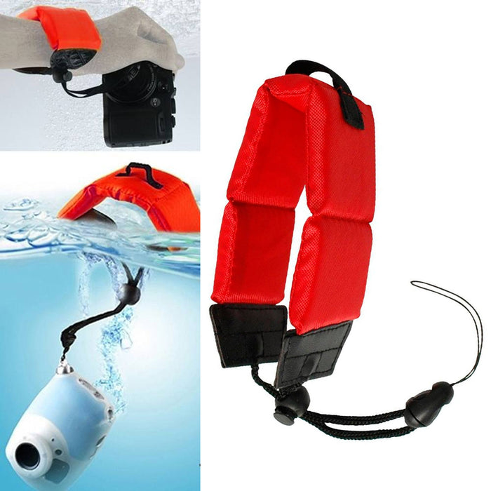 Floating Camera Strap Wrist Band Wristband Waterproof Digital Intova Olympus Red