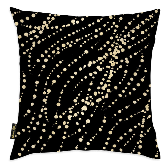 1 X Gold Design Decorative Throw Pillow Cushion Plush Insert Printed Case Sofa