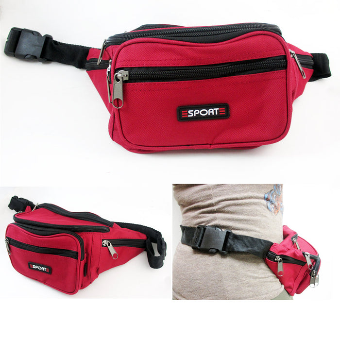 1 Waist Fanny Pack Belt Bag Pouch Travel Sport Hip Purse Zipper Sports Running