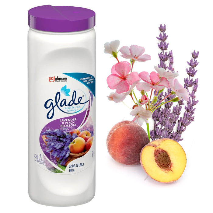1 Glade Carpet & Room Lavender Peach Blossom Scented Odor Eliminator Freshener