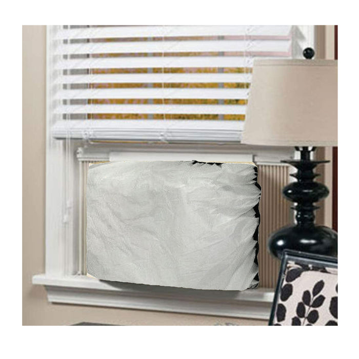1 Elastic Indoor Window Air Conditioner Unit Cover Plastic Vinyl 3mil 22"x31"x4"