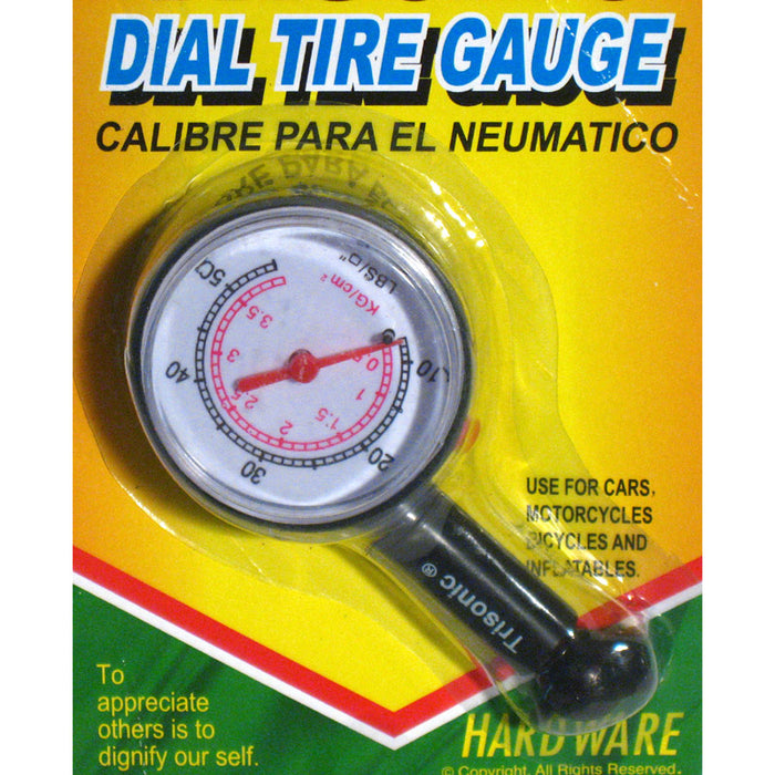 Tire Air Pressure Gauge 10-50 PSI Truck Auto Car Bicycle Tyre Tester Dial Meter