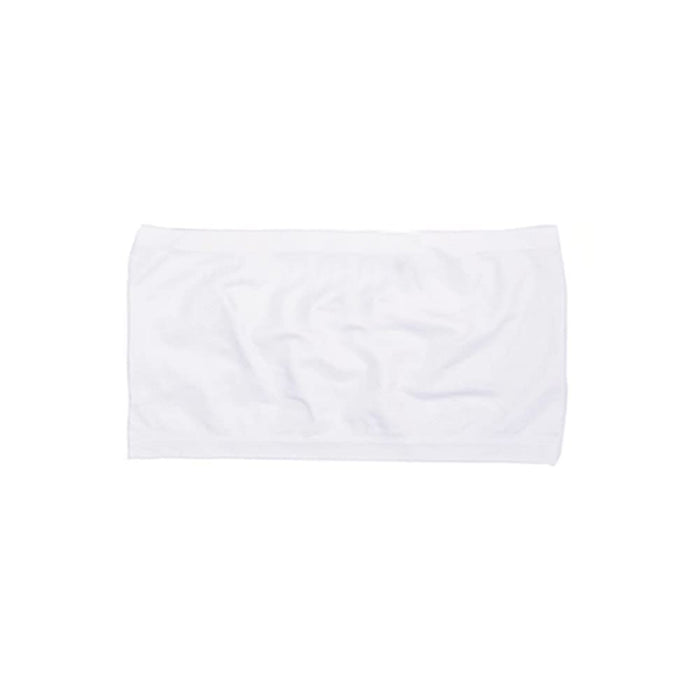 1 Tube Top Seamless Spandex Bandeau Bra Cropped Strapless Layer Tank Yoga White