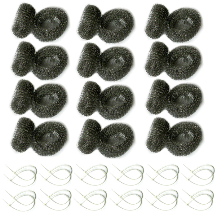 24 Lot Washing Machine Lint Traps Filter Screens Stainless Mesh Snare Drain Clog