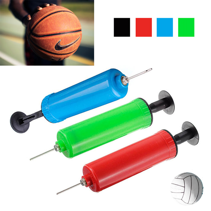 3X Ball Air Pumps Inflatable Handheld W Needle Sports Soccer Futbol Balloons