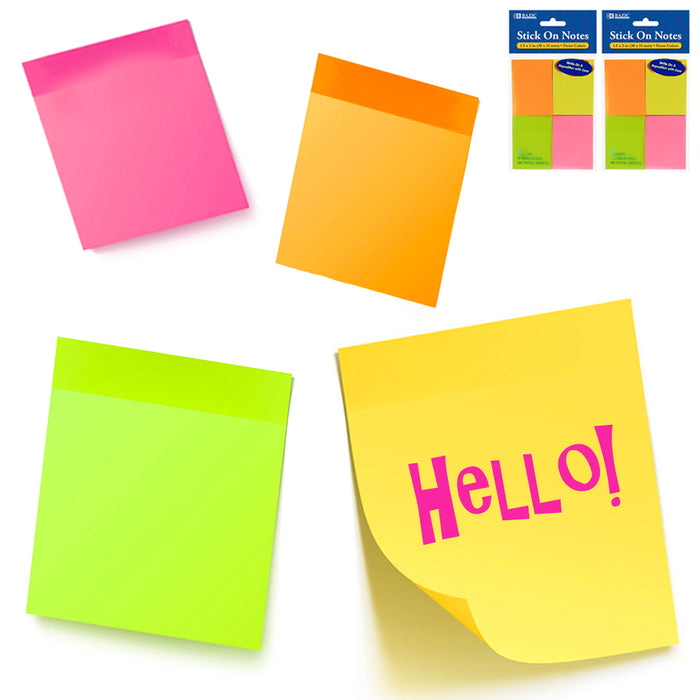 8 Pads Sticky Notes Memo Reminder 1.5x2 Bright Colored Post Self Stickies Office