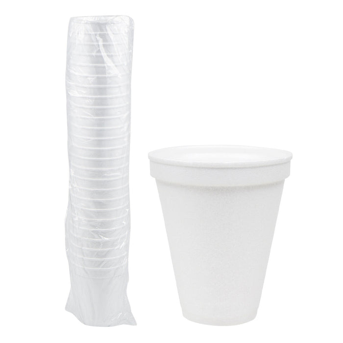 153Pc Foam 8oz 236mL Disposable Coffee Cups Hot Cold Drinking Beverage Insulated