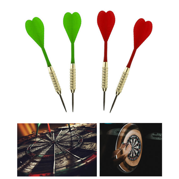 Wall Dart Board Double Sided W/ Darts Beginner Hobby Classic Target Game Set New