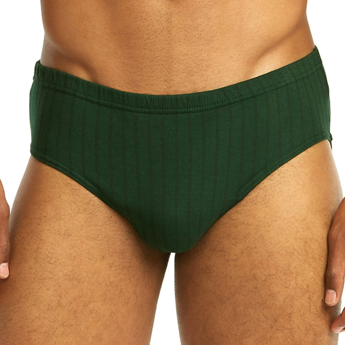 3 Pack Mens Bikinis Briefs 100% Cotton Underwear Pin Stripes Size XLarge 40-42