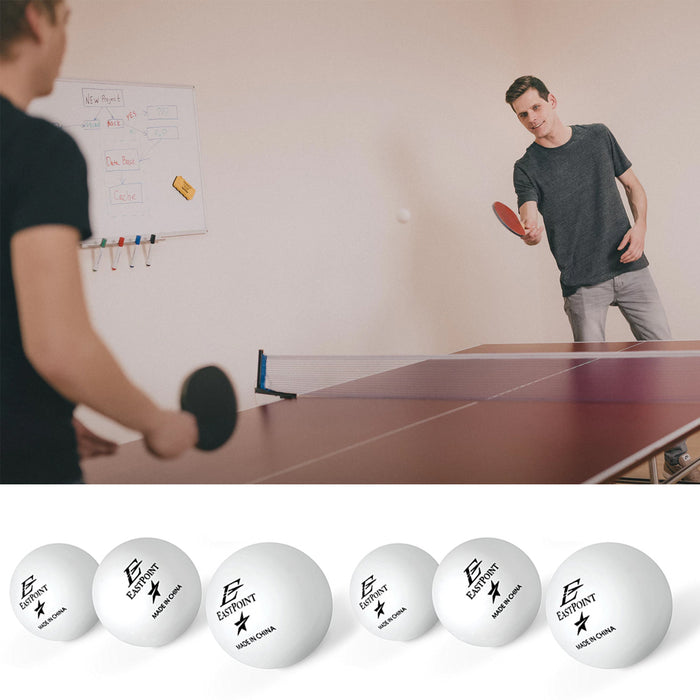 6 Pc 40mm One Star Ping Pong Table Tennis Balls White Practice Game Training Fun