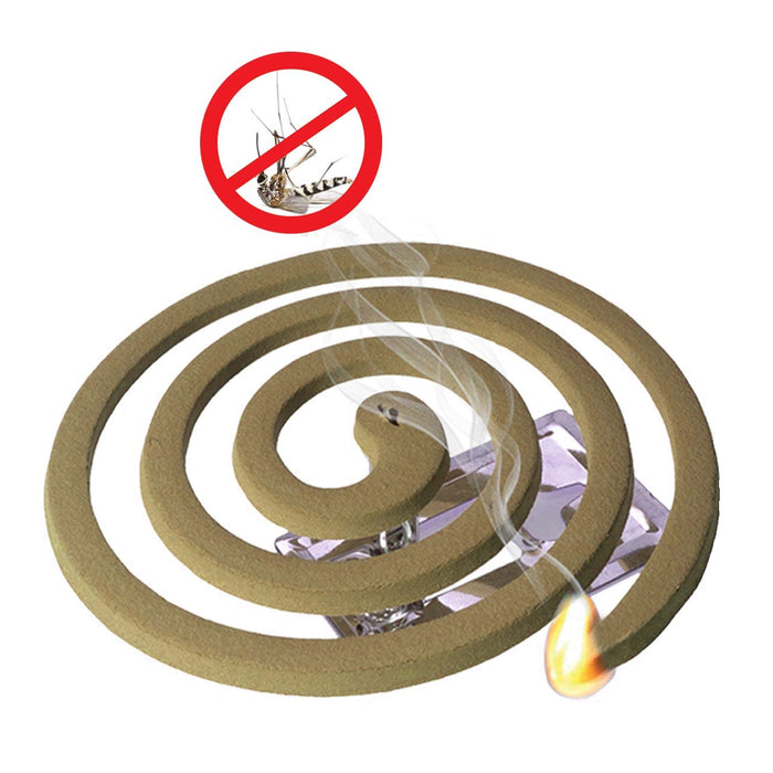12 Mosquito Repellent Coils Outdoor Use Reaches Up to 10ft Each Burns 5-7hrs 3pk
