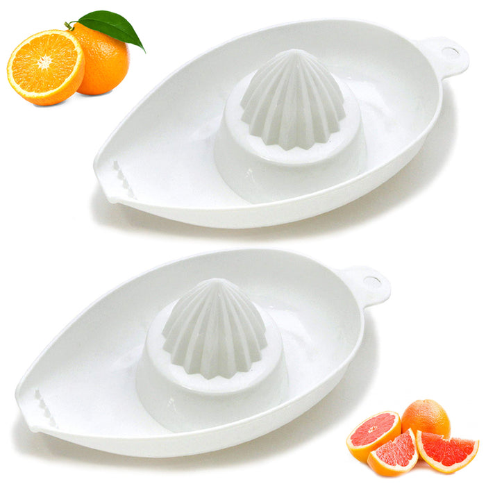 2 Pack Citrus Juicer Orange Lemon Squeezer Hand Held Fruit Press Juice Extractor
