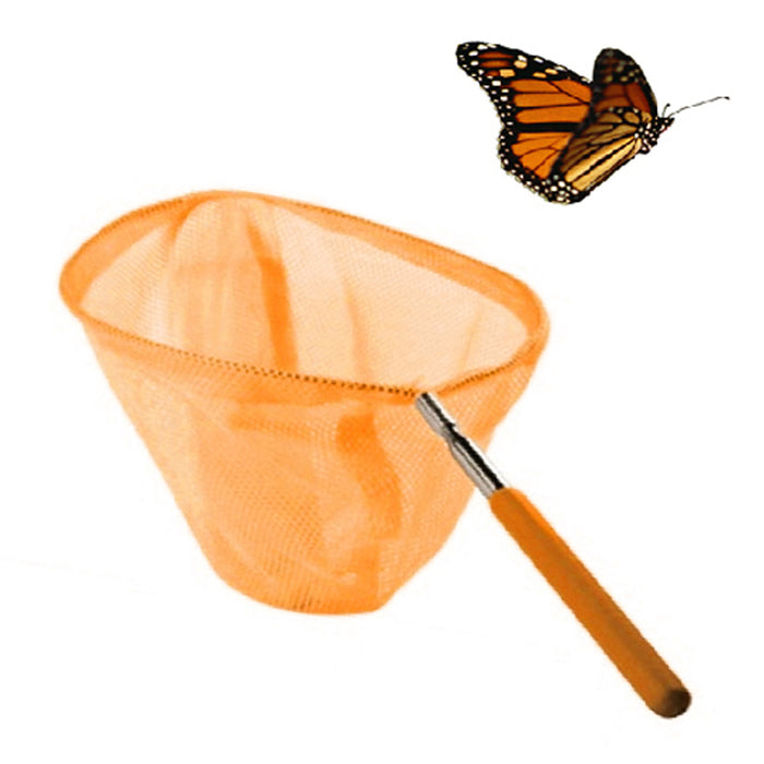 34" Extendable Butterfly Bug Catching Net 8" Round Telescopic Insect Cage Play