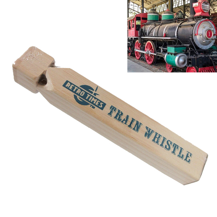 1 Huge Iron Wooden Train Engine Whistle 8.5" Choo Choo Sound Locomotive Kids Toy