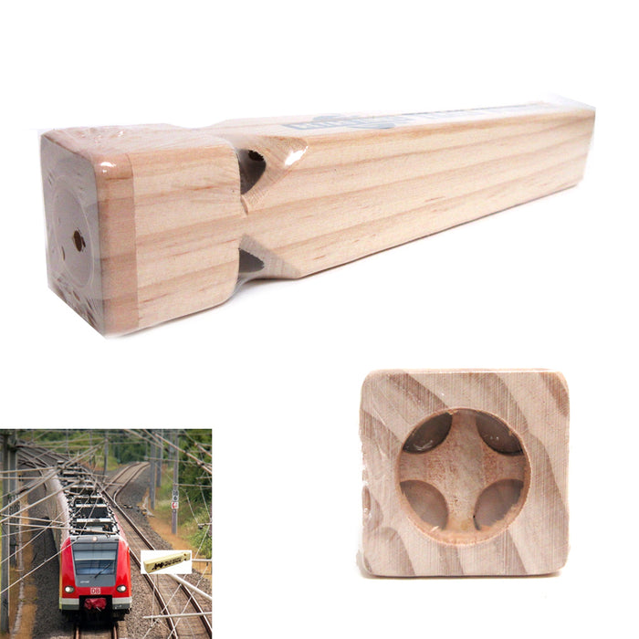 1 Huge Iron Wooden Train Engine Whistle 8.5" Choo Choo Sound Locomotive Kids Toy