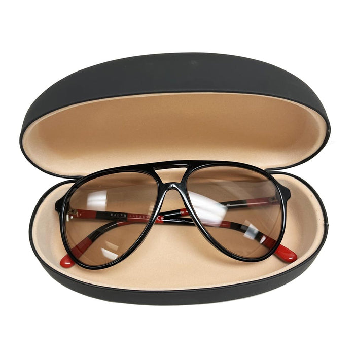 2 Large Protective Hard Clam Shell Glasses Case for Curved Sunglasses Eyeglasses