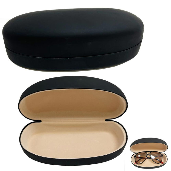 New Black Durable Hard Clam Shell Glasses Case Portable Box Sunglasses Protector