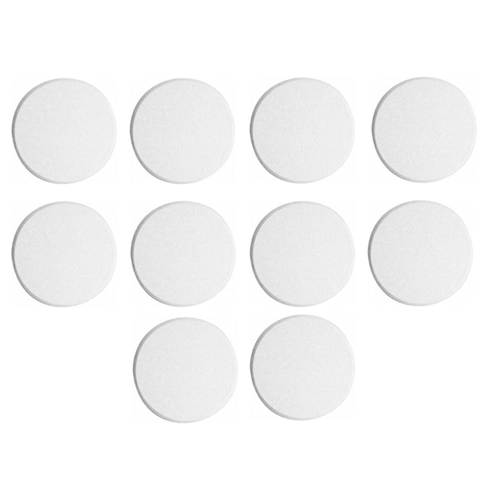 10X Round Self Adhesive Paintable Door Knob Wall Protector Shield White Stop