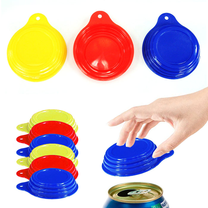 3 Pack Reusable Soda Can Savers Pop Drink Covers Lid Protector Spill Free Bottle