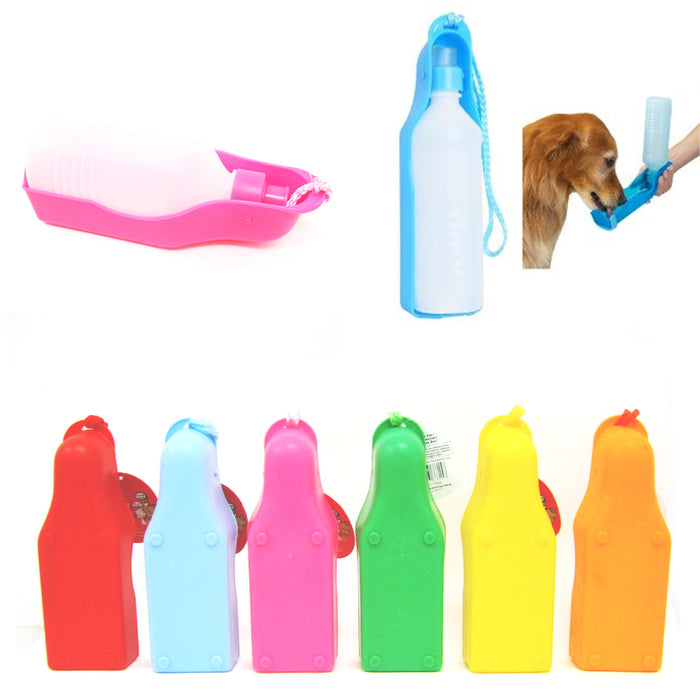 PETS DOG WATER BOTTLE BOWL PORTABLE DRINK DISH CAT BIRD TRAVEL FEEDING PUPPY NEW