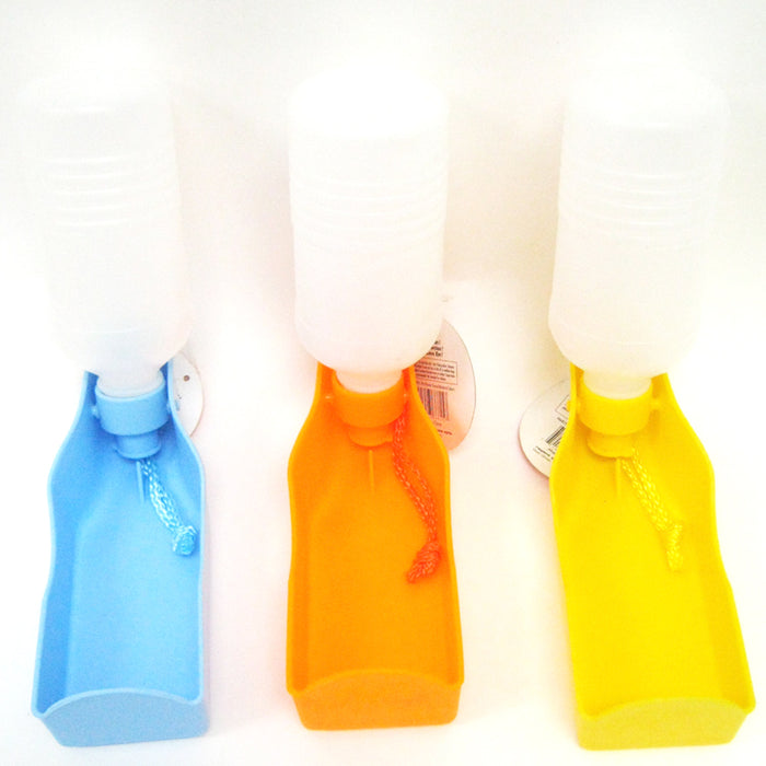 PETS DOG WATER BOTTLE BOWL PORTABLE DRINK DISH CAT BIRD TRAVEL FEEDING PUPPY NEW